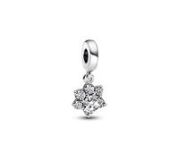 Pandora - Funkelnder Pfotenabdruck Charm-Anhänger - 792247C01 - Sterling Silber + Zirkonia - Klar