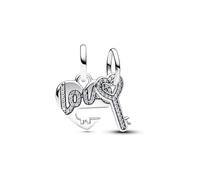 Pandora 793081C01 Teilbarer Charm-Anhänger Herz & Schlüssel
