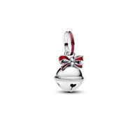 Pandora 794246C01 - Weihnachtsglocke Charm - Sterling Silber - Emaille Rot
