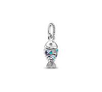 Pandora Fisch Mit Blauen Schuppen Charm-anhanger
