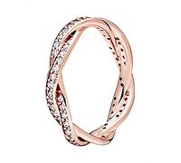Pandora Anillo 180892CZ-50 Mujer rosa Circonitas Giro del Destino Rose