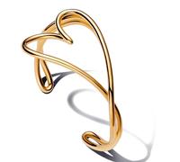 Pandora 563808C00 Damen-Armreif Herz Goldfarben 19 cm