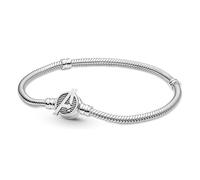 Pandora Armbänder Pandora Moments Armband Schlangenkette Marvel Avengers Logo Verschluss 590784C00