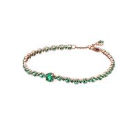 PANDORA ROSE Armband Timeless "Funkelndes Pavé" 14k rosévergoldet, grün Kristalle 580044C01 16 cm