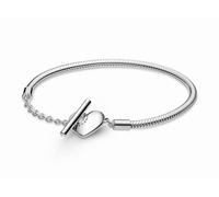 Pandora Armband - 599285C00-18 - Armband Silber Schlangenkette mit T-Verschluß - Herz - 18 cm