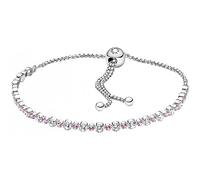 PANDORA Armband "Funkelnde rosa Steine" Silber 599377C02 25 mm
