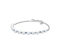 Pandora 591689C01-18 - Süßwasserzuchtperle Blaue BandketteArmband - Sterling Silber Zuchtperlen Multicolor 18 cm