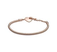 Pandora Armband 589285C00-20 - Schlangenkette Armband - Herz T Verschluß - Roségold Vergoldung - 20 cm