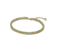 PANDORA Funkelndes Grünes Tennisarmband aus 14 Karat Vergoldung, mit Kristallen verziert, aus der Timeless Kollektion, Länge: 18 cm, 561469C02-18