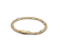 Pandora 564226C01-20 - Herz Cuban-Panzerarmband - Gelbgold Vergoldung - Zirkonia - 20 cm