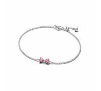 Pandora 594234C01 Damenarmband Schleife Pink Silber 18 cm