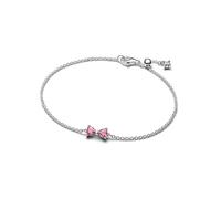Pandora 594234C01 Damenarmband Schleife Pink Silber 18 cm