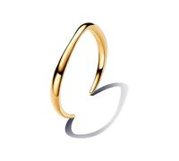 Pandora ESSENCE 563310C00-2 organisch geformter Offener Armreifen - Gelbgold verg. - 17,50 cm