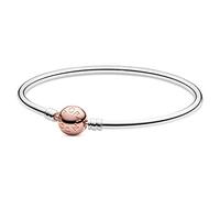 PANDORA 580713-17 Armreif mit Kugelverschluss PANDORA Rose mit Silber 17 cm