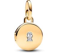 PANDORA Aufklappbares & Gravierbares Liebesmedaillon Charm-Anhänger 763066C01 Anhänger