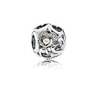 Pandora Bead 792108CZ Frauen Silber Gold und Zirkonia