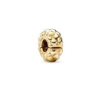 PANDORA Moments Clip Charm mit Nieten aus Sterling Silber mit 14 Karat vergoldeter Metalllegierung, Kompatibel Moments Armbänder, 762716C00