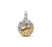 Pandora Bead - Charm, Sterling silver and 14k Gold-plated