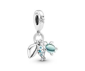 Pandora Bead - Damen Charm Anhänger `Fish, turtle and shell` 791697C01
