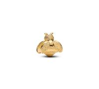 Pandora Bead - Textured bee 14k gold-plated mini charm