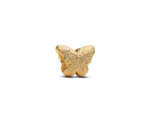 Pandora Bead - Textured Butterfly Mini Charm 14k Gold-plated