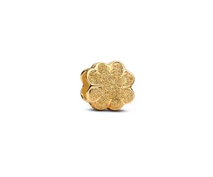 Pandora Bead - Textured Clover Mini Charm 14k Gold-plated