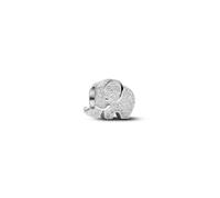 Pandora Bead - Textured elephant sterling silver mini charm