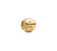 Pandora 764045C00 - Strukturiertes Yin und Yang Mini-Charm - Gelbgold Vergoldung