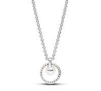 Pandora Timeless Schmuck, Sterlingsilber, mit weißer, behandelter Süßwasserzuchtperle und klarem Cubic Zirkonia