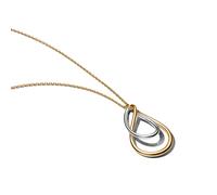 Pandora Bicolor Doppel-Anhänger Halskette aus Sterling-Silber und mit 14-Karat-Vergoldung 50 cm - 364668C00-50