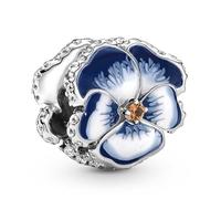 Pandora Blaues Stiefmütterchen Charm 790777C02 Anhänger