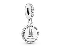 PANDORA Charm 792018_E007 Silber Frau Heilige Familie Barcelona, Einheitsgröße, Edelstahl, Kein Edelstein