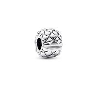 Pandora Clip-STOPPER Charm 792746C00, Sterling Silber, mit Nieten, für Moments-Armbänder