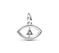 Pandora ME 793372C01 Evil Eye Medaillon-Charm - Sterling Silber - Zirkonia klar