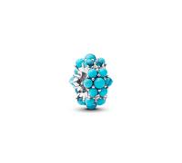 Pandora Moments Türkisfarbenes Ozean Charm aus Sterling Silber mit Zirkonia, Kompatibel Moments Anhänger, 793897C02