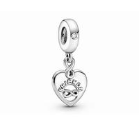 Pandora Charm Anhänger - 799294C01 - Freunde und Unendlichkeitsherz Silber mit Zirkonia