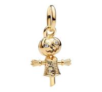 PANDORA Charm-Anhänger Kürbis-Vogelscheuche Goldfarben 764770C01