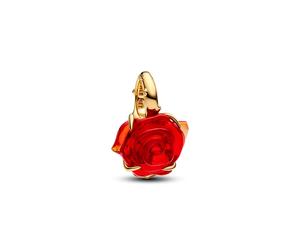 Pandora Charm - Disney Beauty and The Beast rose - 764018C01 rot