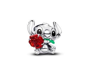 Pandora Charm - Disney Stitch Rose Murano-Glas - 794378C01 silber