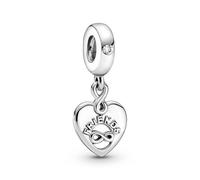 Pandora Charm Anhänger - 799294C01 - Freunde und Unendlichkeitsherz Silber mit Zirkonia