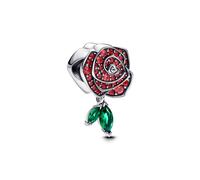 Pandora Charm - Funkelnde Blühende Rose - 793201C02 rot