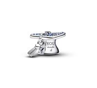 PANDORA Sparkling Blue 2026 Graduation Cap Charm 794461C01 Charm Anhänger