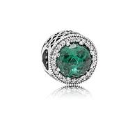 PANDORA Charm Grüner Strahlenkranz der Herzen 791725NSG