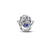 Pandora 794062C01 - Hand der Fatima Charm - Sterling Silber - Kristall Blau