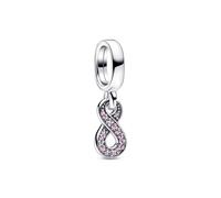 PANDORA Moments Funkelnder Unendlichkeits-Charm-Anhänger aus Sterling Silber, Kristall, Kompatibel Moments Armbändern, 792766C01