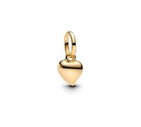 PANDORA Mini Anhänger Herz Goldfarben 763691C00