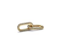 Pandora Schmuck 769660C01 Doppeltes Verbindungselement Goldfarben Pavé Weiß