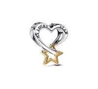 Pandora Charm - Lucky Star & Herz - 763513C00 bicolor