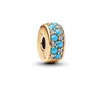 Pandora Charm - Aquablaues Clip - 763902C01 blau
