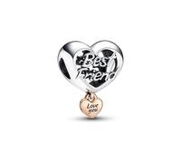 Pandora - Love You Best Friend Herz-Charm - 782243C00 - 585 RoségoldVerg. + Silber